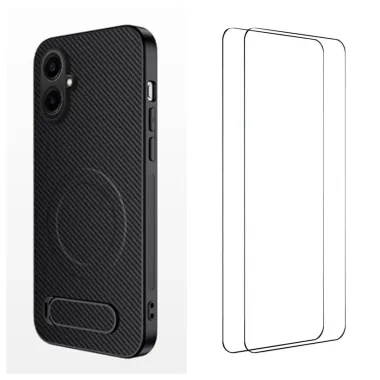 Pack Protection Intégrale Samsung Galaxy A07 Coque Carbone et Verres Trempés