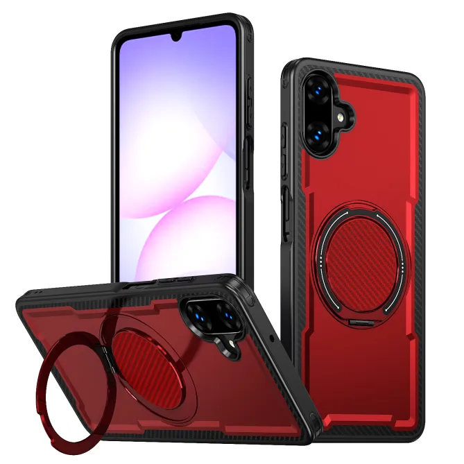 Coque Samsung Galaxy A07 / A06 Armor Hybride avec Anneau Rotatif