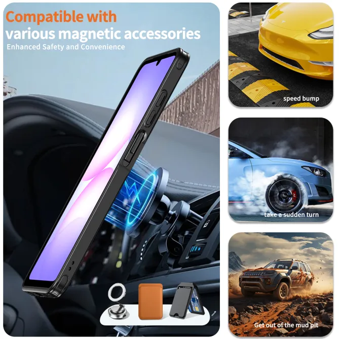 Coque Samsung Galaxy A07 / A06 Armor Hybride avec Anneau Rotatif