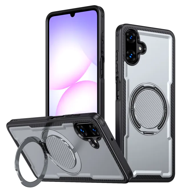 Coque Samsung Galaxy A07 / A06 Armor Hybride avec Anneau Rotatif