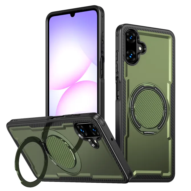 Coque Samsung Galaxy A07 / A06 Armor Hybride avec Anneau Rotatif