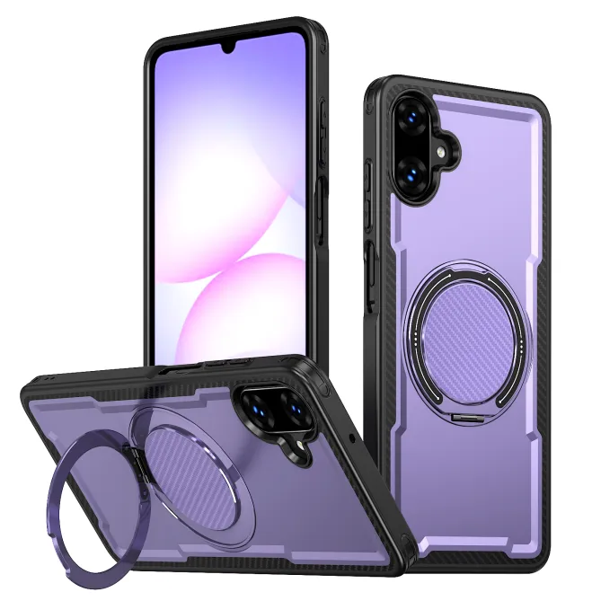 Coque Samsung Galaxy A07 / A06 Armor Hybride avec Anneau Rotatif