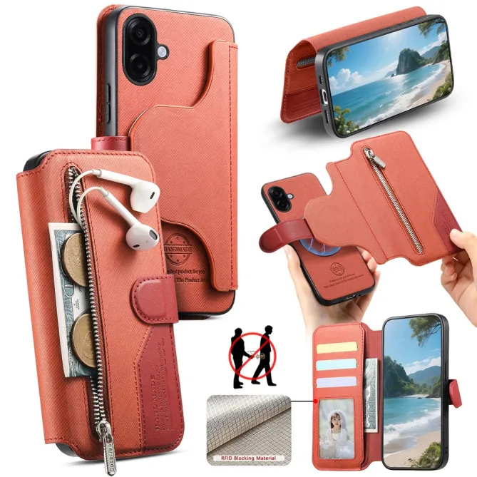 Housse Samsung Galaxy A07 Texture Tissu avec Coque Détachable