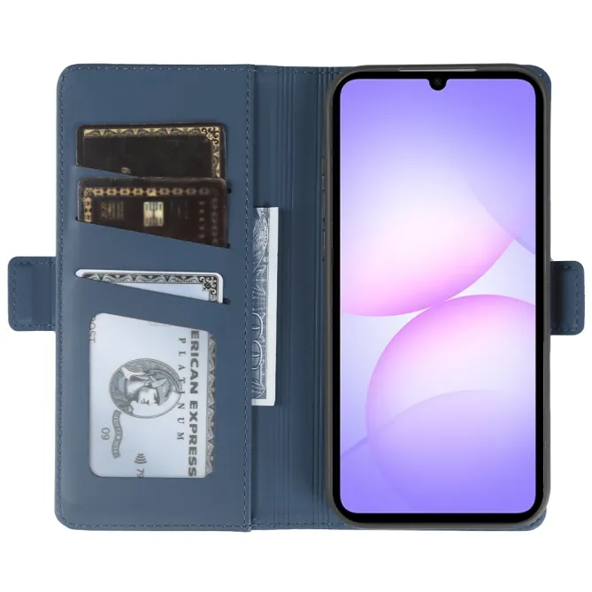 Housse Samsung Galaxy A07 Effet Cuir avec Porte-Cartes et Support