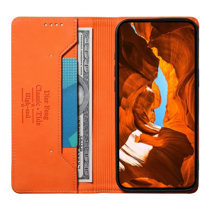 Flip Cover Samsung Galaxy A07 4G / 5G Effet Cuir Dier Feng avec RFID