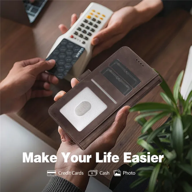 Housse Samsung Galaxy A07 Effet Cuir avec Dragonne et RFID