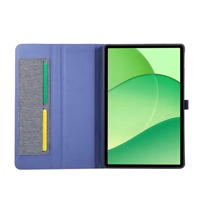 Housse Oppo Pad SE Texture Tissu avec Porte-Cartes et Support