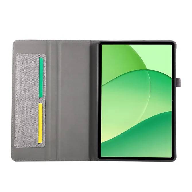 Housse Oppo Pad SE Texture Tissu avec Porte-Cartes et Support