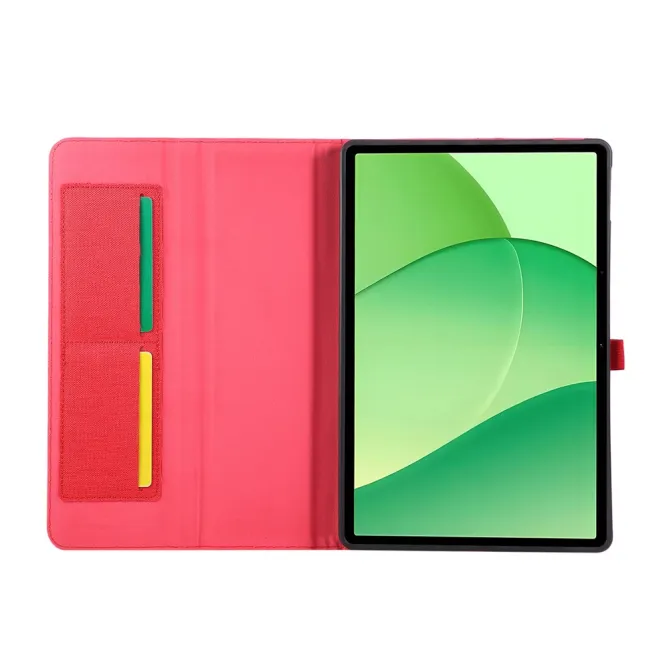 Housse Oppo Pad SE Texture Tissu avec Porte-Cartes et Support