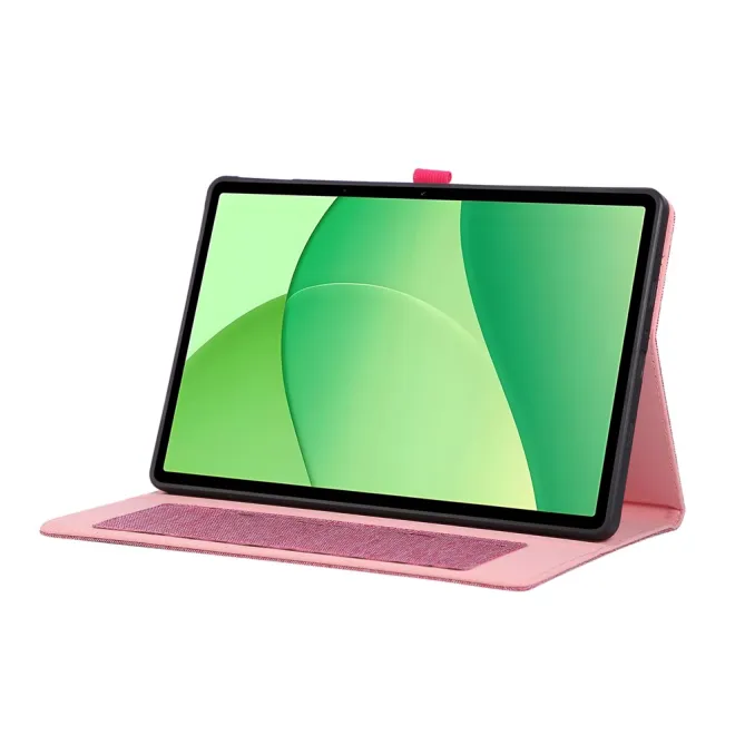 Housse Oppo Pad SE Texture Tissu avec Porte-Cartes et Support