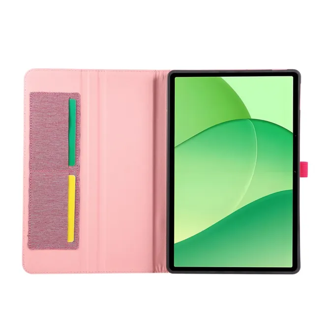 Housse Oppo Pad SE Texture Tissu avec Porte-Cartes et Support