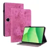 Housse Oppo Pad SE Gravure Roses et Papillons