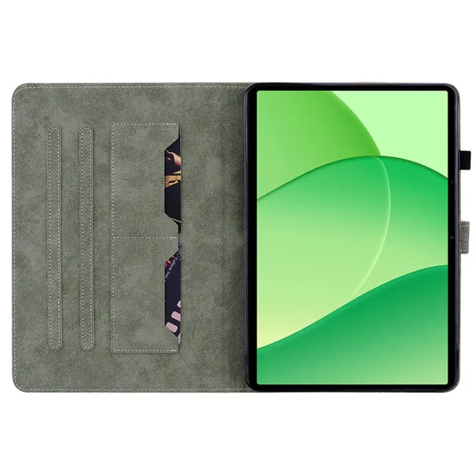 Housse Oppo Pad SE Gravure Roses et Papillons