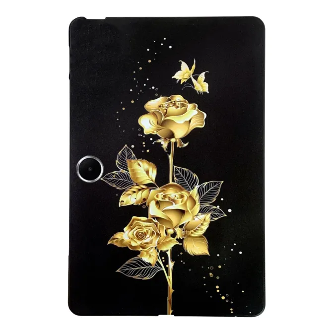 Coque Oppo Pad SE / OnePlus Pad Lite Marbre Rose et Veines Dorées
