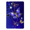 Coque Oppo Pad SE / OnePlus Pad Lite Papillons Bleus et Cristaux