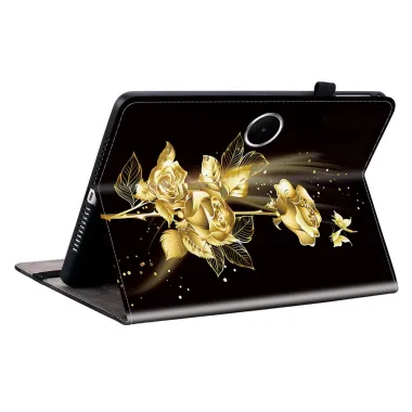 Housse Oppo Pad SE Roses d'Or et Papillons