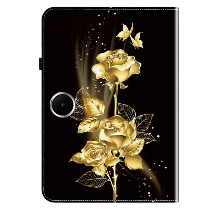 Housse Oppo Pad SE Roses d'Or et Papillons