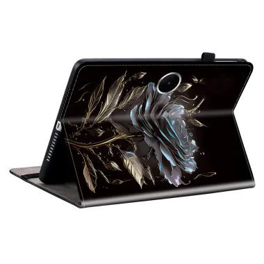 Housse Oppo Pad SE Rose Noire et Éclats d'Or