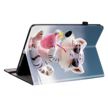 Housse Oppo Pad SE Chat à Lunettes et Cocktail