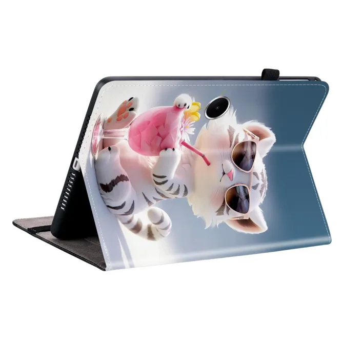 Housse Oppo Pad SE Chat à Lunettes et Cocktail