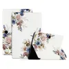 Housse Oppo Pad SE Fleurs Romantiques Fond Blanc
