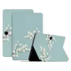 Housse Oppo Pad SE Fleurs Blanches et Fond Bleu Ciel