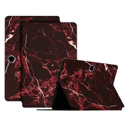 Housse Oppo Pad SE Texture Marbre Rouge Profond