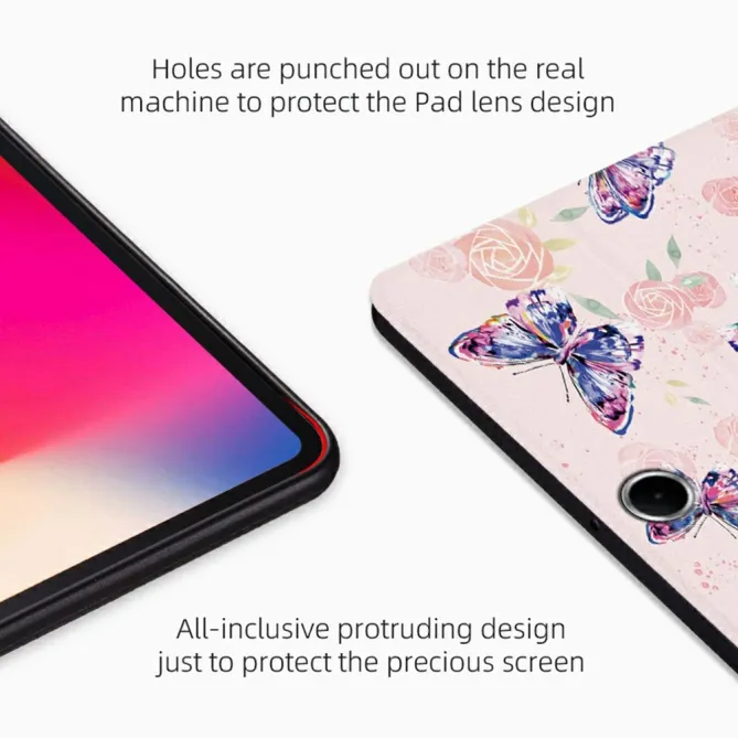 Housse Oppo Pad SE Papillons et Taches d'Aquarelle