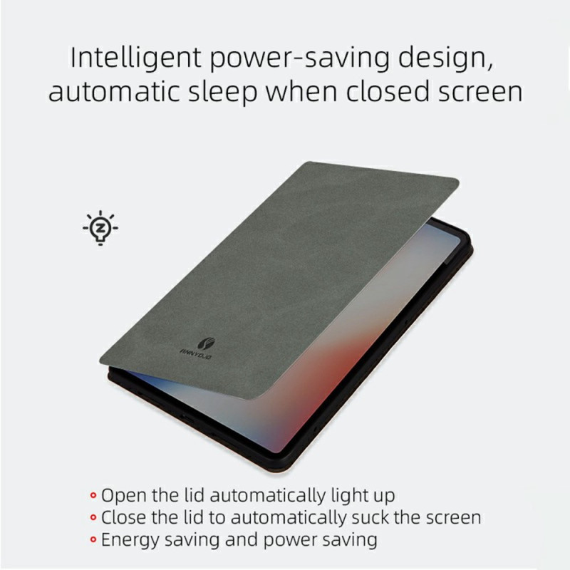 Housse Oppo Pad SE ANNYOJS Texture Suède avec Support Intégré