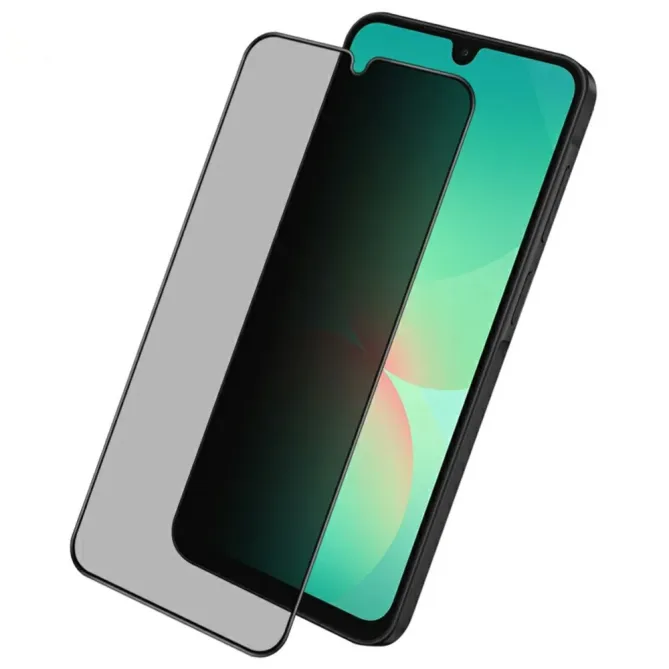 Verre Trempé Anti-Espion Samsung Galaxy A27 Contour Noir