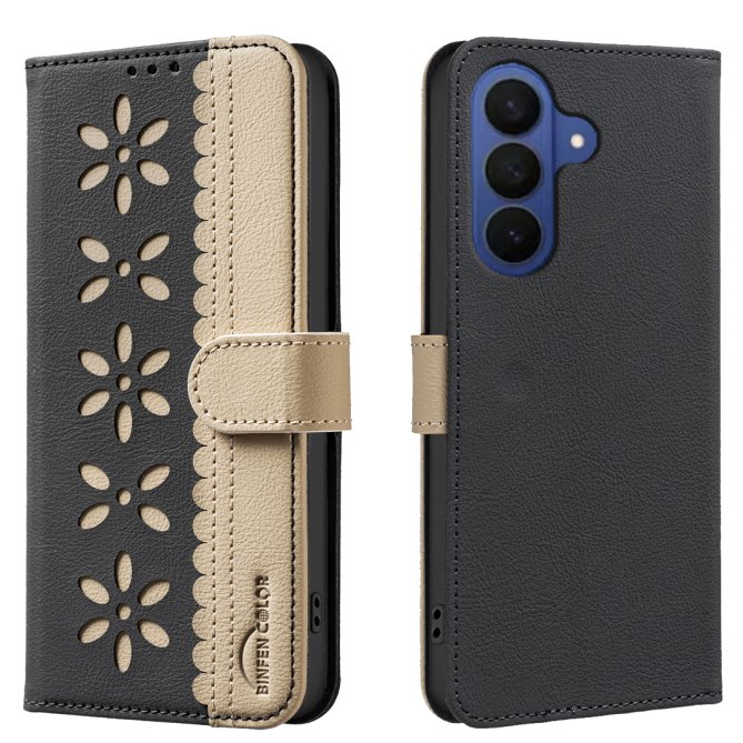 Etui Samsung Galaxy A27 Ophélie Motif Floral Ajouré Anti-RFID BINFEN