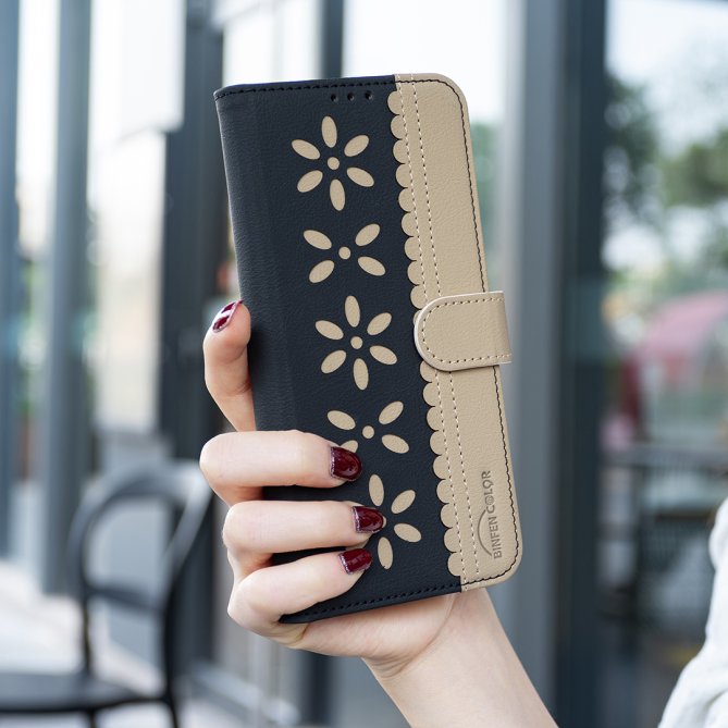 Etui Samsung Galaxy A27 Ophélie Motif Floral Ajouré Anti-RFID BINFEN