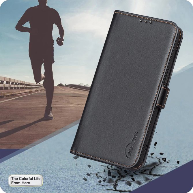 Etui Samsung Galaxy A27 Léopold Folio Porte-cartes BINFEN