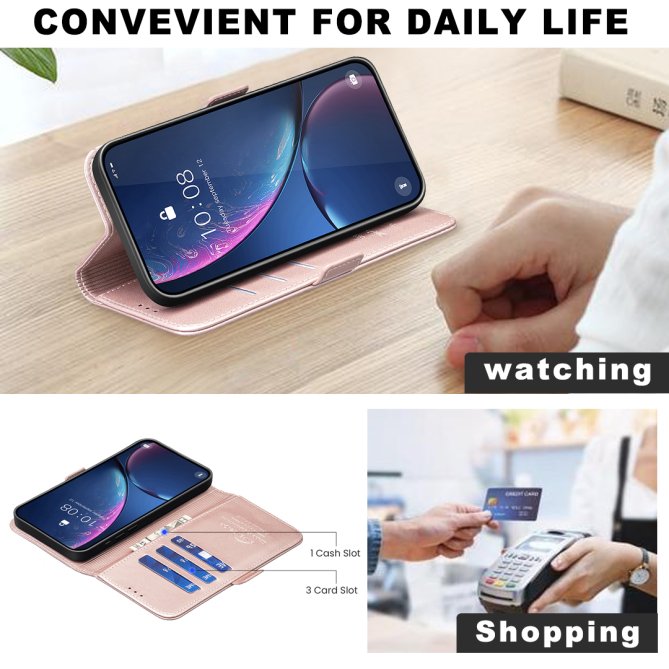 Etui Samsung Galaxy A27 Léopold Folio Porte-cartes BINFEN