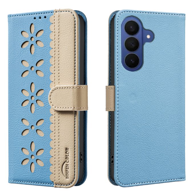 Etui Samsung Galaxy A27 Ophélie Motif Floral Ajouré Anti-RFID BINFEN