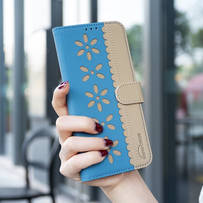 Etui Samsung Galaxy A27 Ophélie Motif Floral Ajouré Anti-RFID BINFEN