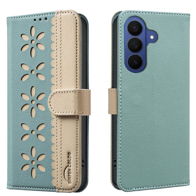 Etui Samsung Galaxy A27 Ophélie Motif Floral Ajouré Anti-RFID BINFEN