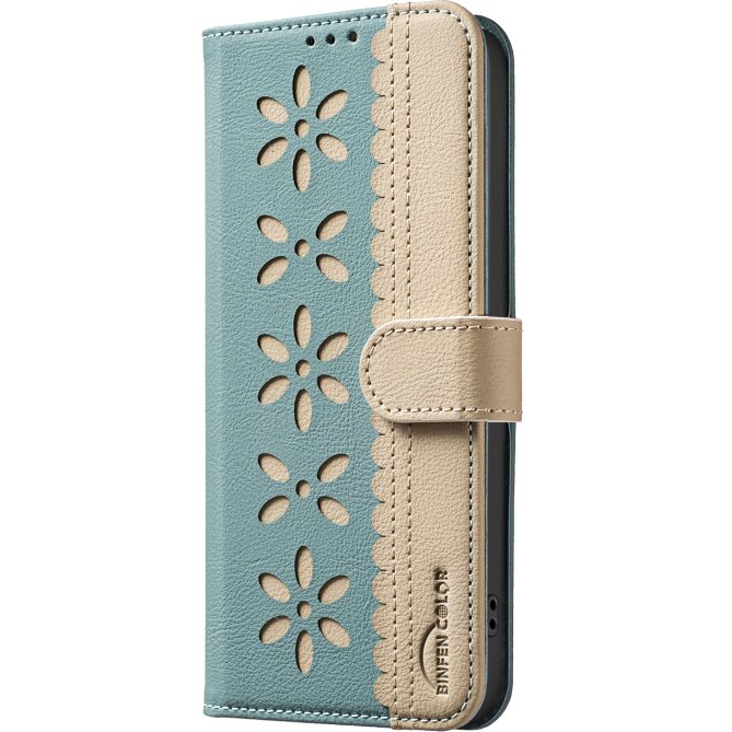 Etui Samsung Galaxy A27 Ophélie Motif Floral Ajouré Anti-RFID BINFEN