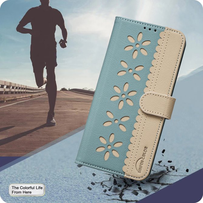 Etui Samsung Galaxy A27 Ophélie Motif Floral Ajouré Anti-RFID BINFEN