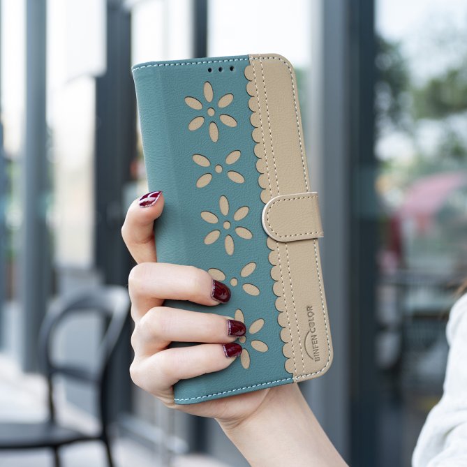 Etui Samsung Galaxy A27 Ophélie Motif Floral Ajouré Anti-RFID BINFEN