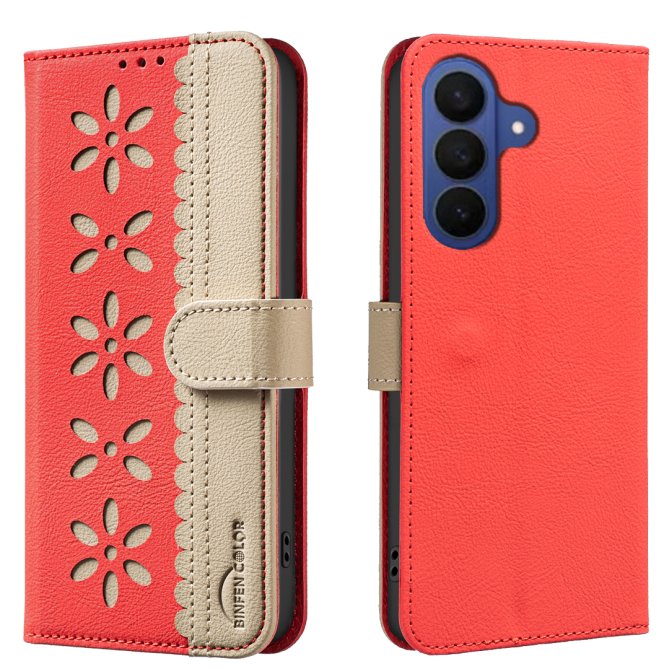 Etui Samsung Galaxy A27 Ophélie Motif Floral Ajouré Anti-RFID BINFEN