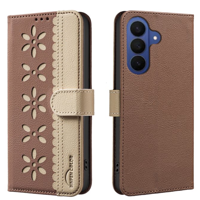 Etui Samsung Galaxy A27 Ophélie Motif Floral Ajouré Anti-RFID BINFEN