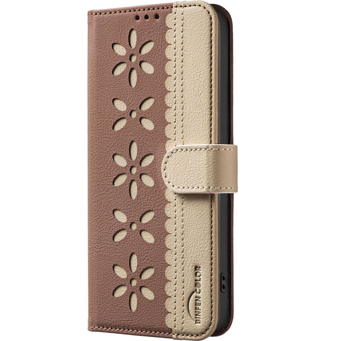 Etui Samsung Galaxy A27 Ophélie Motif Floral Ajouré Anti-RFID BINFEN