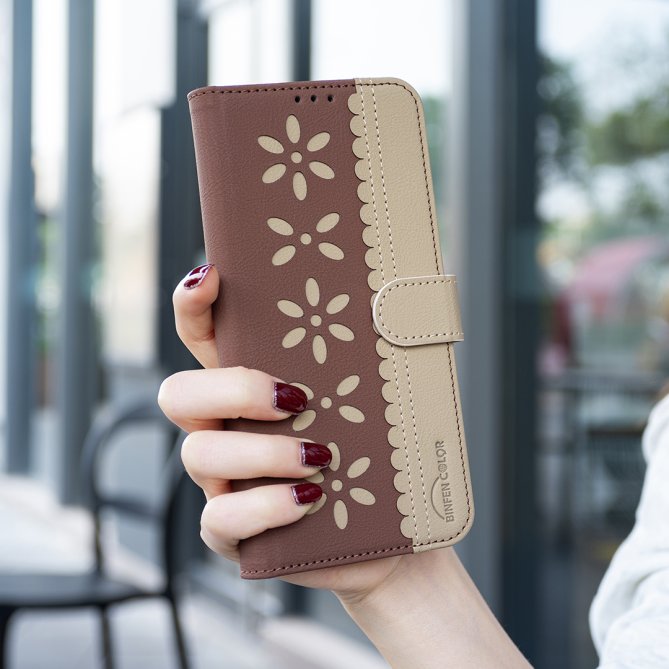 Etui Samsung Galaxy A27 Ophélie Motif Floral Ajouré Anti-RFID BINFEN