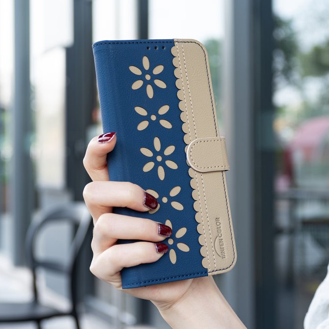 Etui Samsung Galaxy A27 Ophélie Motif Floral Ajouré Anti-RFID BINFEN