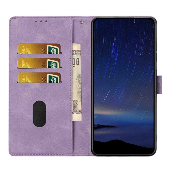 Etui Samsung Galaxy A27 Héloïse Fleurs de Cerisier Gravées avec Dragonne