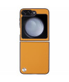 Coque Samsung Galaxy Z Flip 6 X-LEVEL Style Fibre de Carbone - Orange