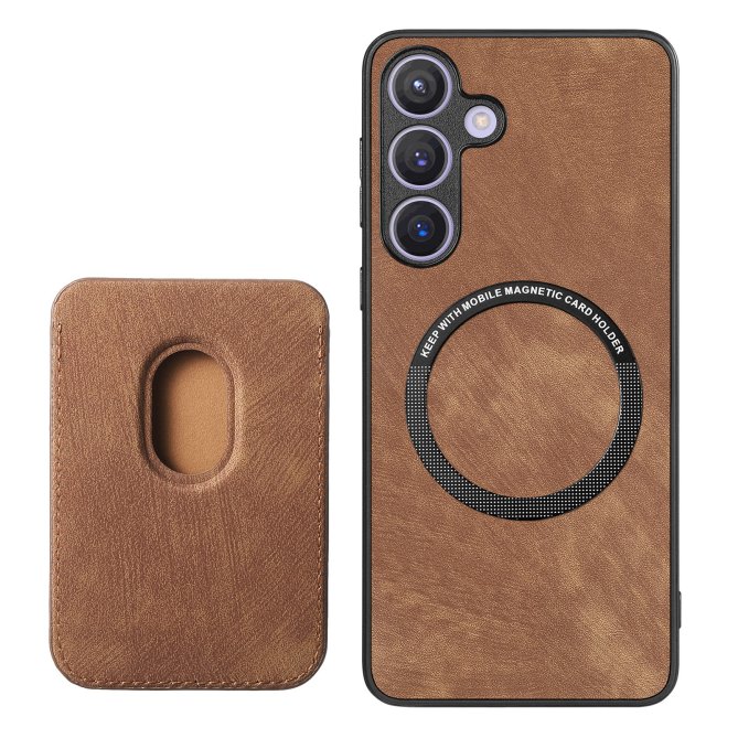 Étui Samsung Galaxy A27 Cuir MagSafe Porte-Carte Détachable