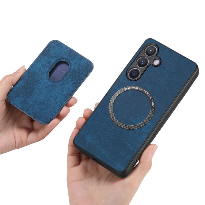 Étui Samsung Galaxy A27 Cuir MagSafe Porte-Carte Détachable