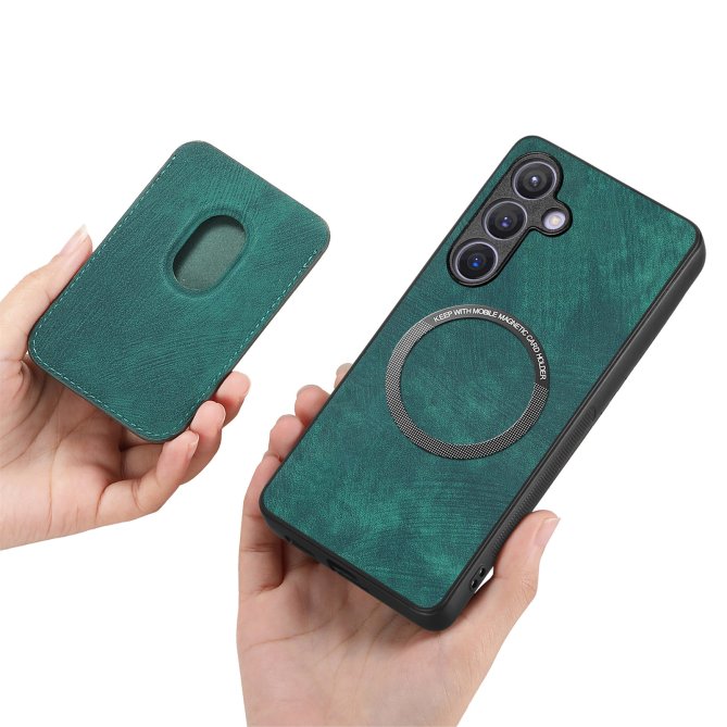 Étui Samsung Galaxy A27 Cuir MagSafe Porte-Carte Détachable